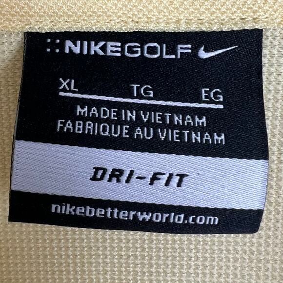 Nike Golf, Dri-Fit Polo shirt men's XL short sleeve with stitching detail,  nwot - Picture 5 of 5